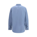Prada Blue Cotton Dress Shirt Prada