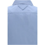 Prada Blue Cotton Dress Shirt Prada