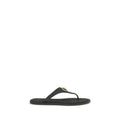 Versace Black Rubber Flip-Flop Sandals Versace