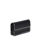 Valentino Garavani Black Calf Leather Bos Taurus Wallet Valentino Garavani