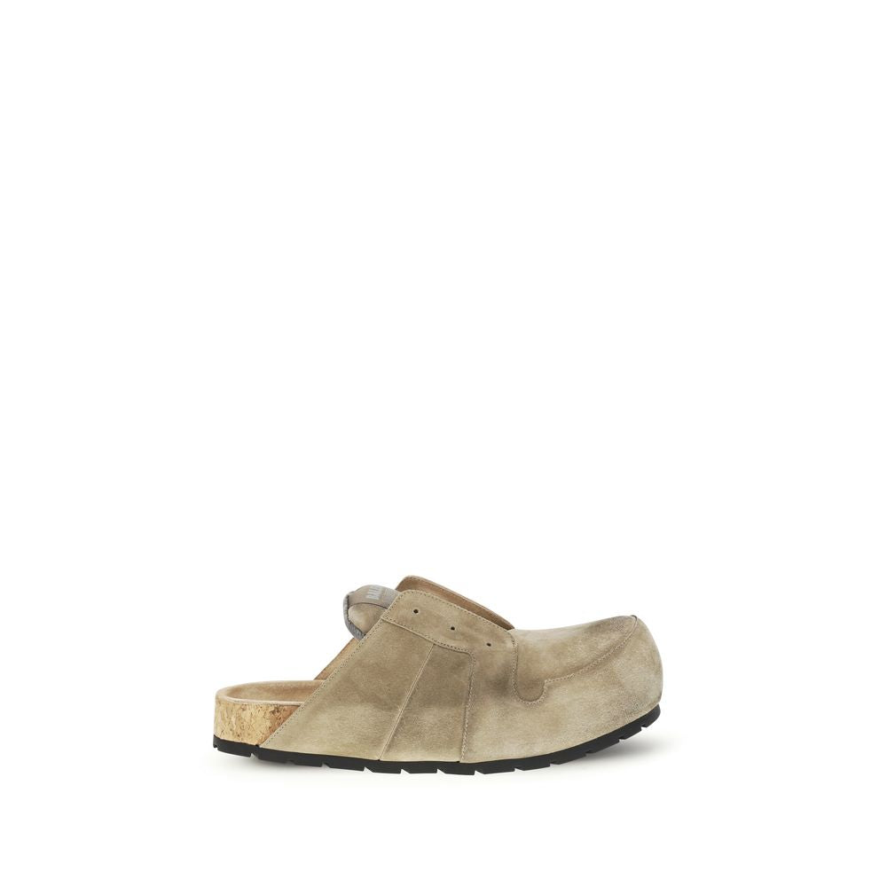 Balenciaga Beige Calf Leather Bos Taurus Mules Balenciaga