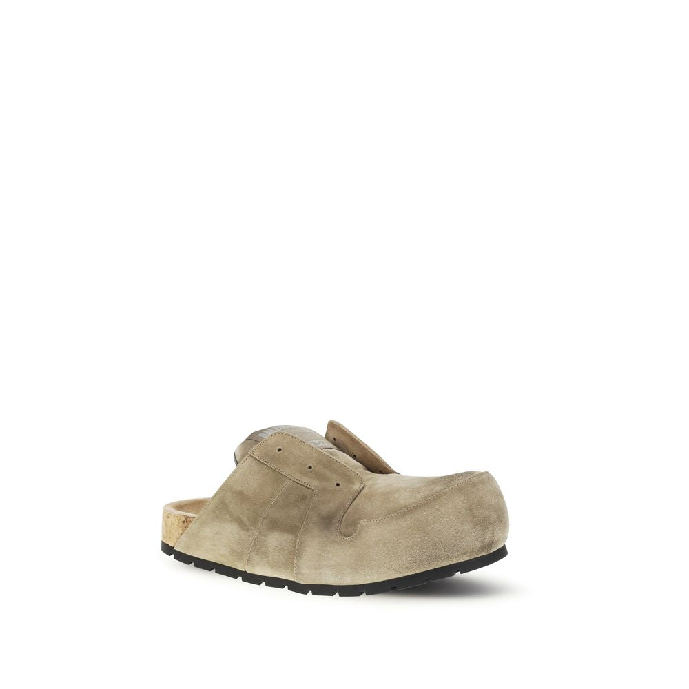 Balenciaga Beige Calf Leather Bos Taurus Mules Balenciaga