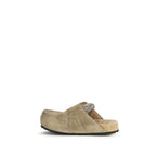 Balenciaga Beige Calf Leather Bos Taurus Mules Balenciaga