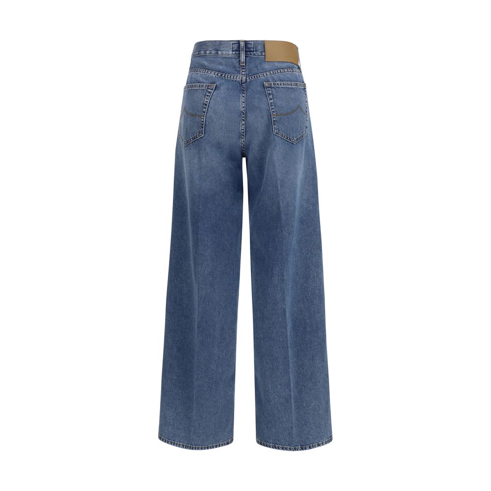 Jacob Cohen Blue Cotton Relaxed Fit Jeans Jacob Cohen