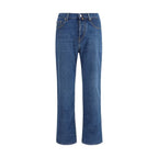 Jacob Cohen Blue Cotton Straight-Leg Jeans Jacob Cohen