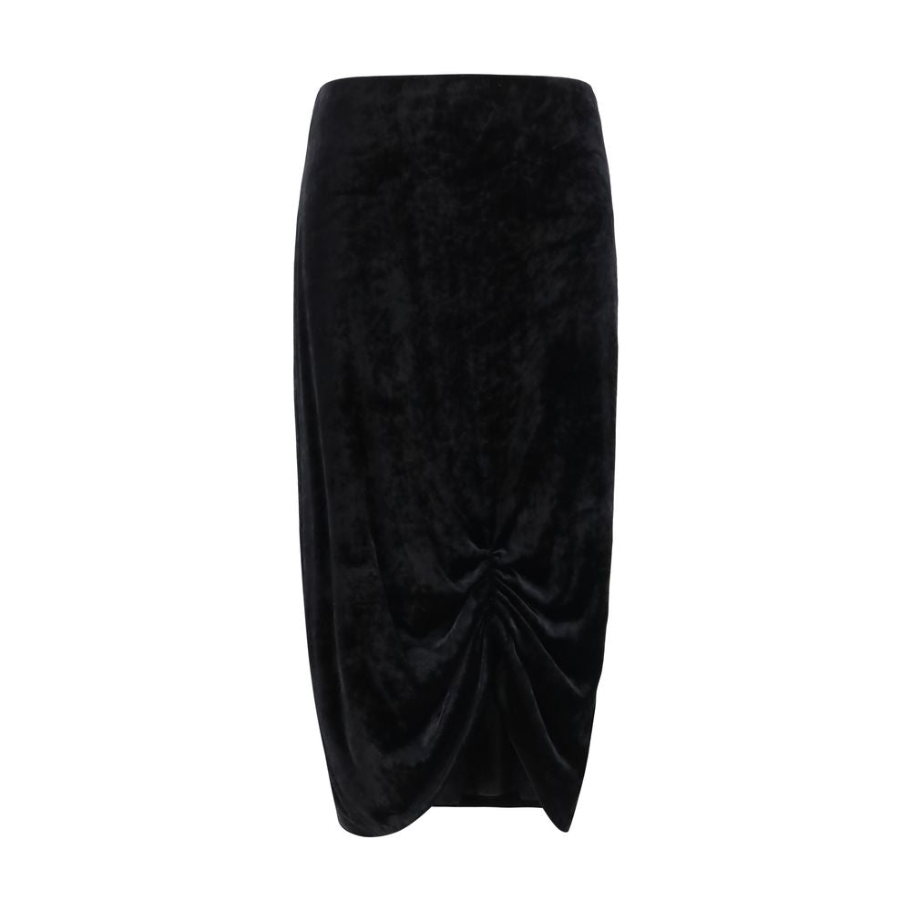 Valentino Black Viscose Long Skirt Valentino