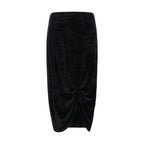 Valentino Black Viscose Long Skirt Valentino