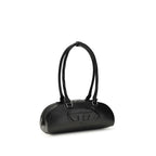 Diesel Black Calf Leather Bos Taurus Shoulder Bag Diesel