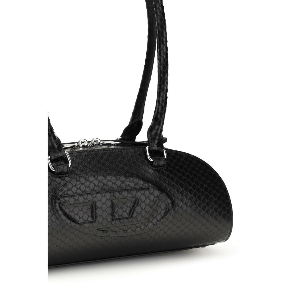 Diesel Black Calf Leather Bos Taurus Shoulder Bag Diesel