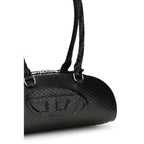 Diesel Black Calf Leather Bos Taurus Shoulder Bag Diesel