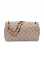 Versace Taupe Quilted Leather Shoulder Strap Bag Versace