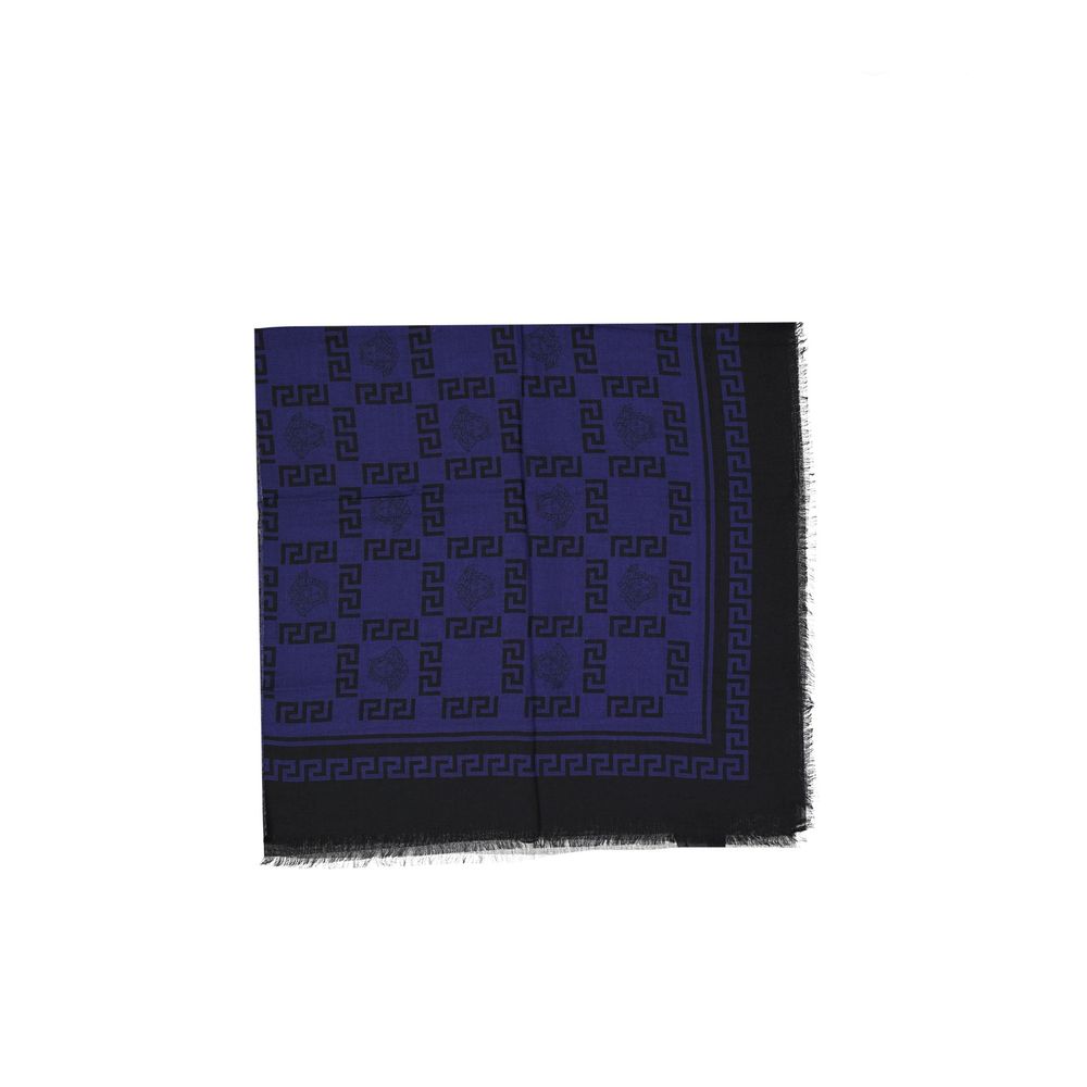 Versace Blue Modal Scarf Versace