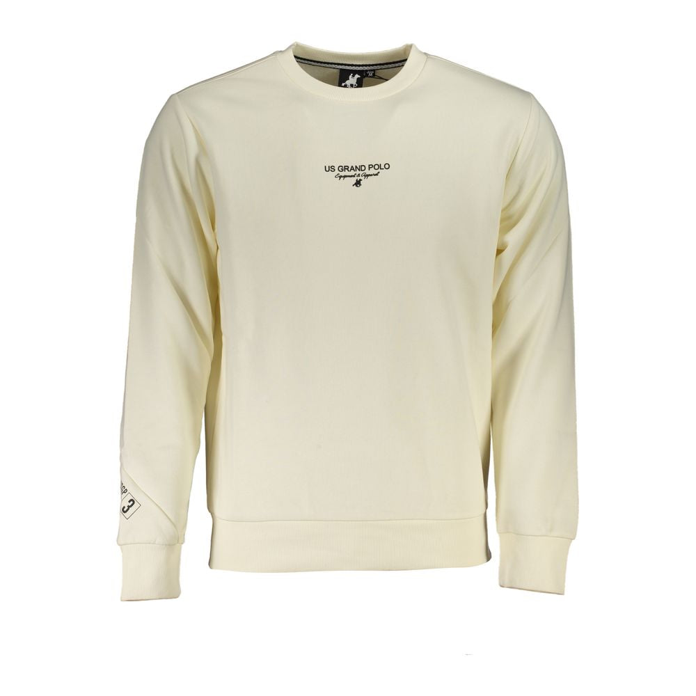 U.S. Grand White Cotton Men's Sweatshirt U.S. Grand