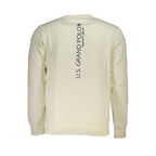 U.S. Grand White Cotton Men's Sweatshirt U.S. Grand