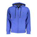 U.S. Grand Blue Cotton Men Hoodie U.S. Grand