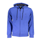 U.S. Grand Blue Cotton Men Hoodie U.S. Grand