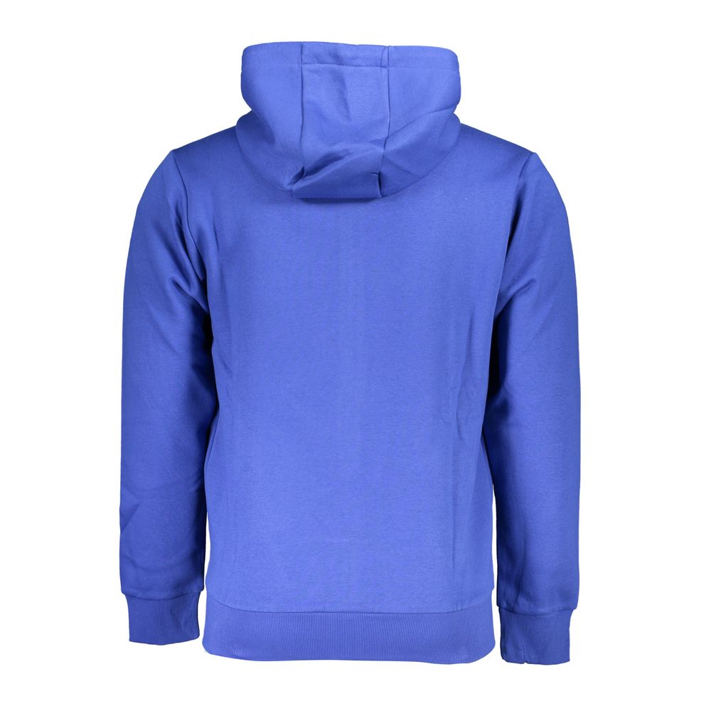 U.S. Grand Blue Cotton Men Hoodie U.S. Grand