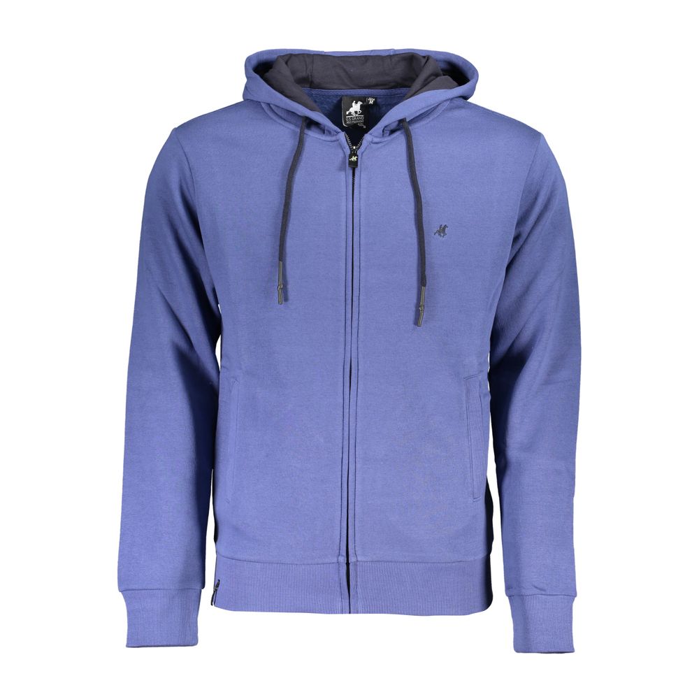 U.S. Grand Blue Cotton Men's Hoodie U.S. Grand