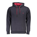 U.S. Grand Blue Cotton Men Hoodie U.S. Grand