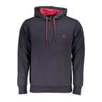 U.S. Grand Blue Cotton Men Hoodie U.S. Grand