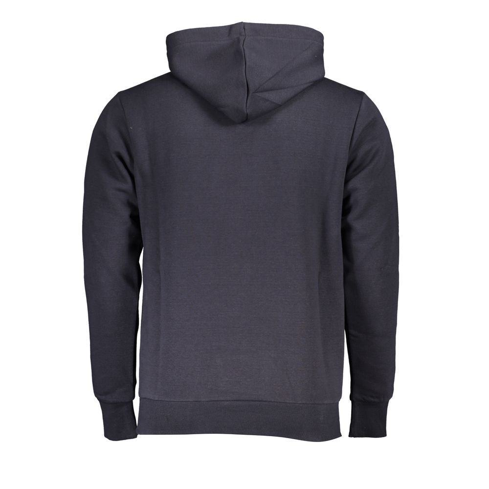 U.S. Grand Blue Cotton Men Hoodie U.S. Grand