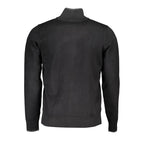 U.S. Grand Black Viscose Men Cardigan U.S. Grand