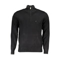 U.S. Grand Black Viscose Men's Sweater U.S. Grand