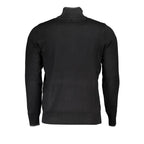 U.S. Grand Black Viscose Men's Sweater U.S. Grand