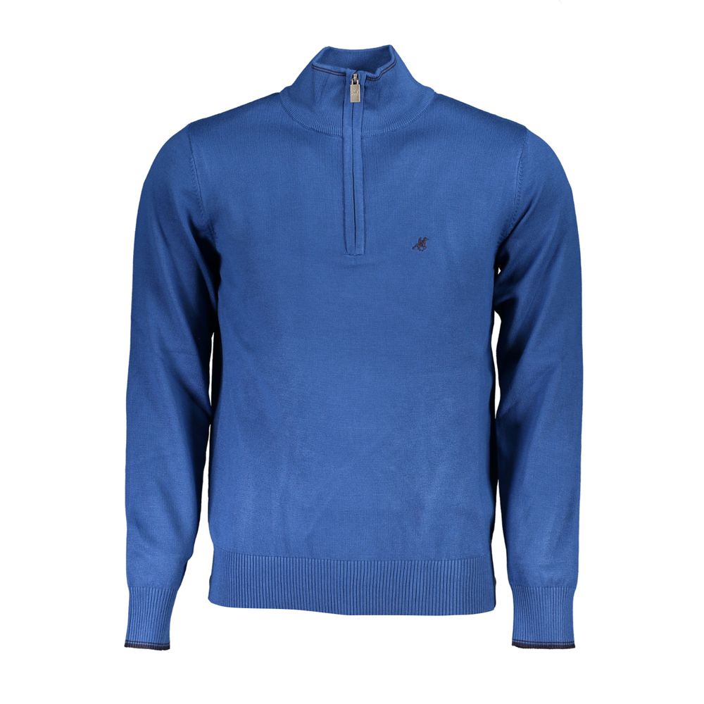 U.S. Grand Blue Viscose Men's Sweater U.S. Grand