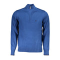 U.S. Grand Blue Viscose Men's Sweater U.S. Grand