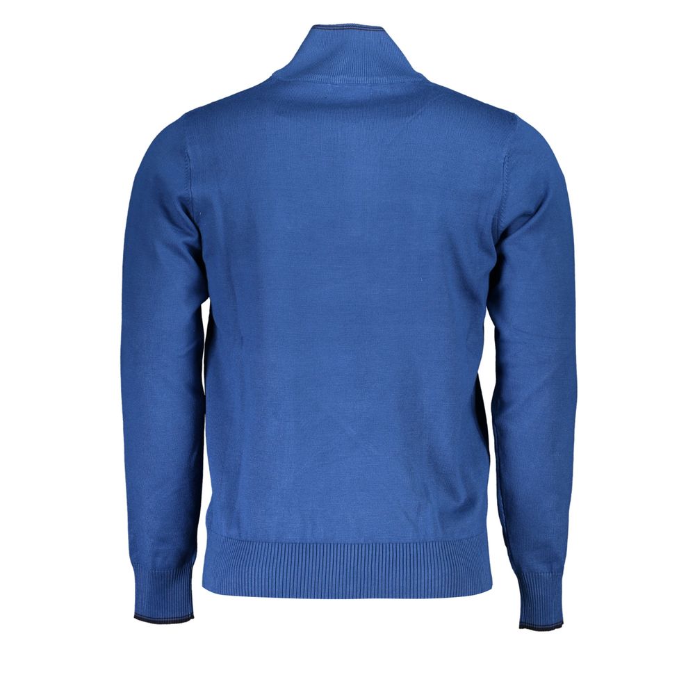 U.S. Grand Blue Viscose Men's Sweater U.S. Grand