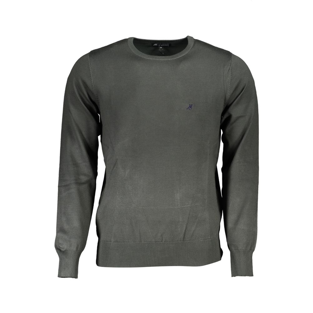 U.S. Grand Green Viscose Men's Sweater U.S. Grand