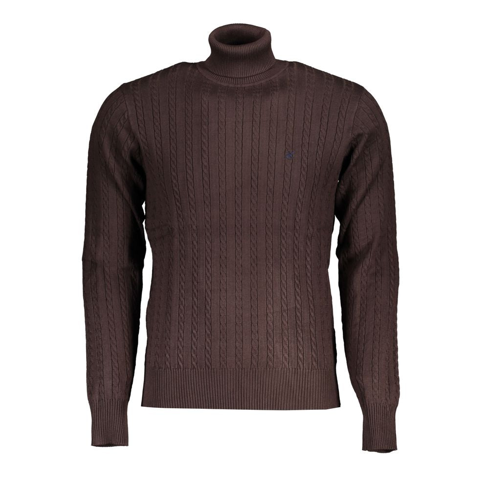 U.S. Grand Marrone Viscosa Uomo Maglia U.S. Grand
