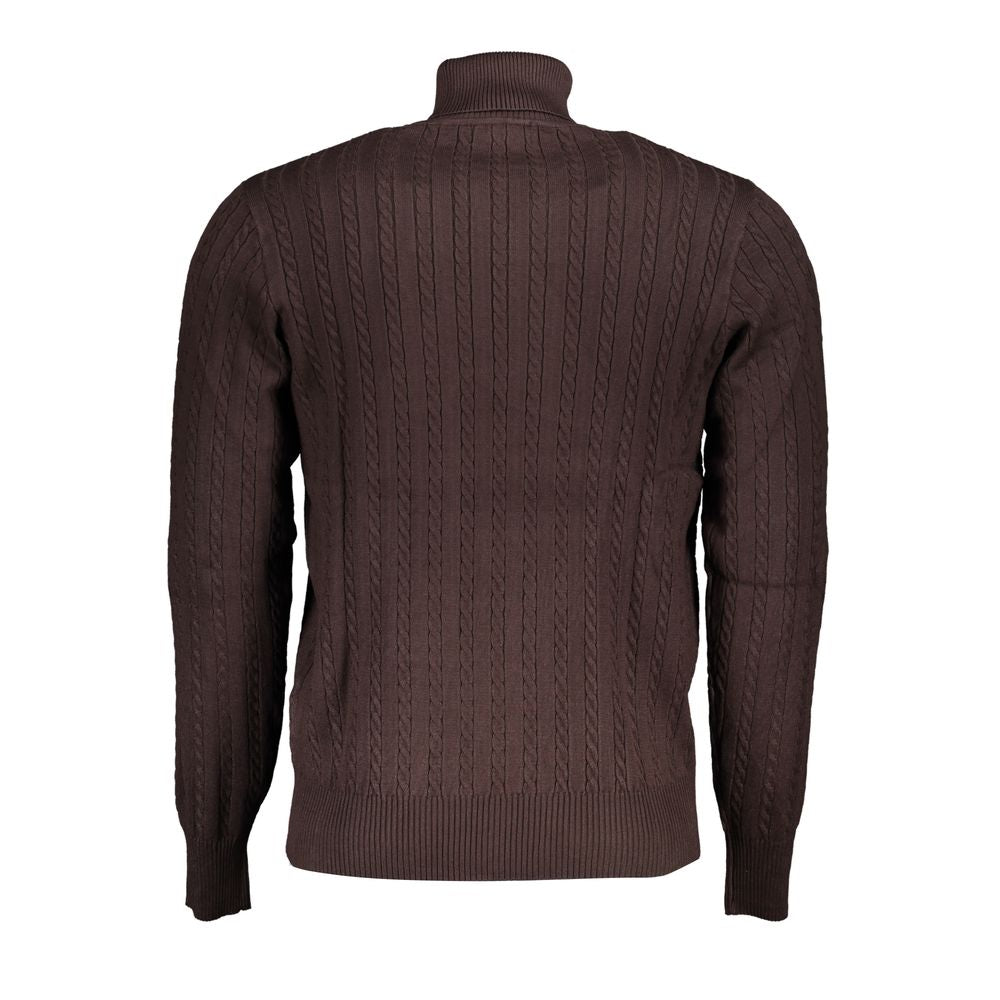 U.S. Grand Marrone Viscosa Uomo Maglia U.S. Grand