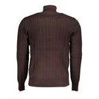 U.S. Grand Marrone Viscosa Uomo Maglia U.S. Grand