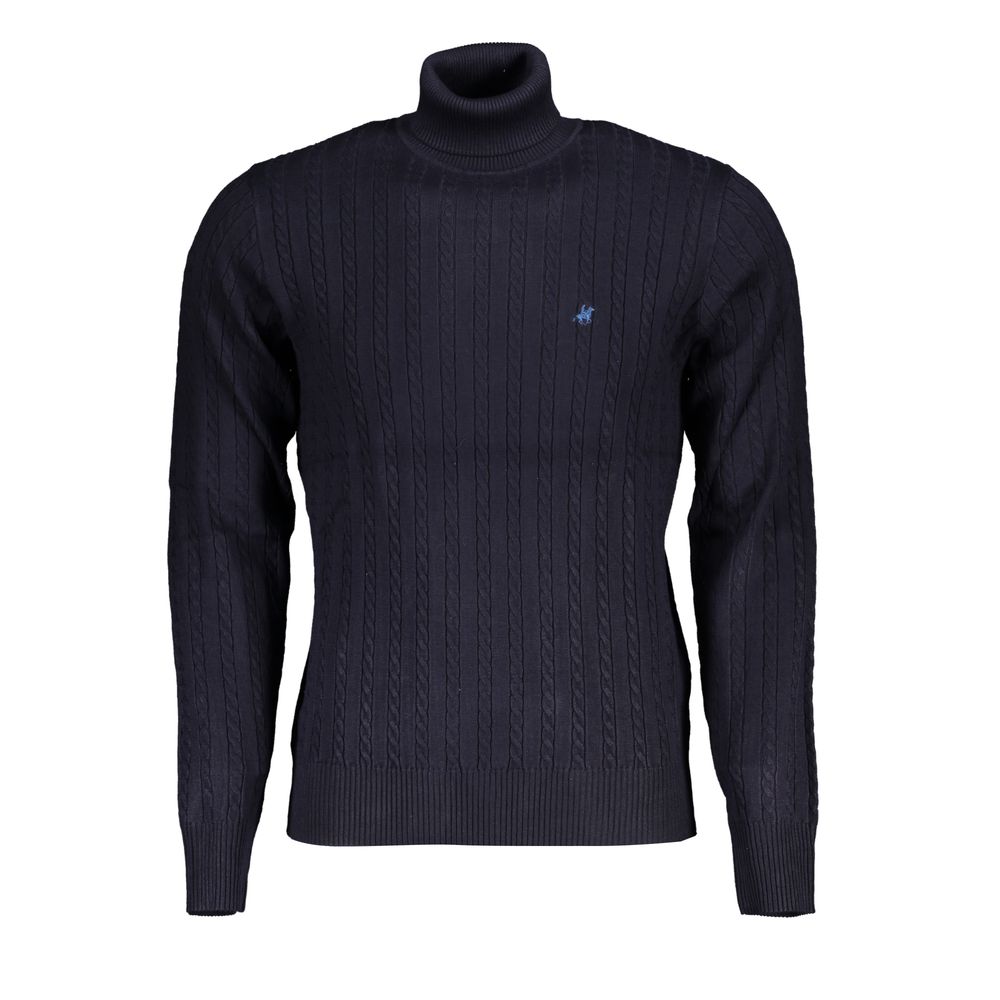 U.S. Grand Blue Viscose Men's Sweater U.S. Grand