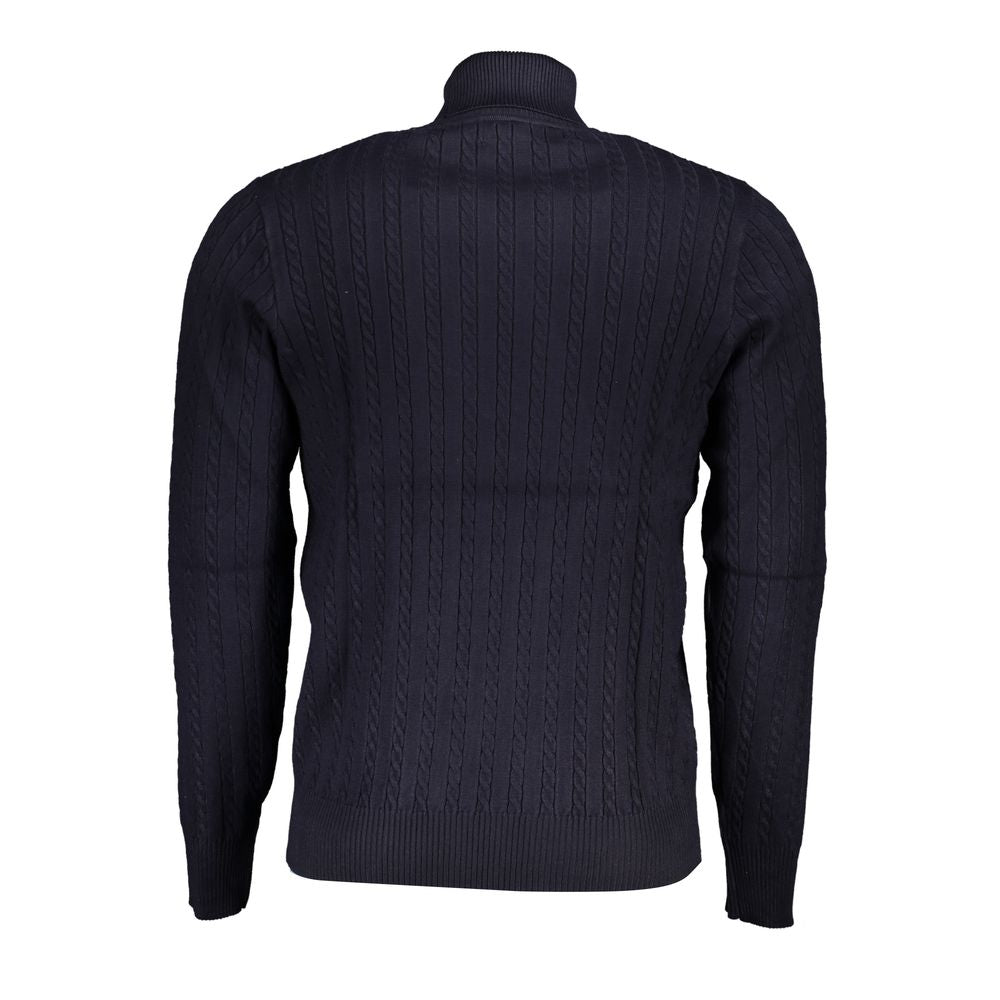 U.S. Grand Blue Viscose Men's Sweater U.S. Grand