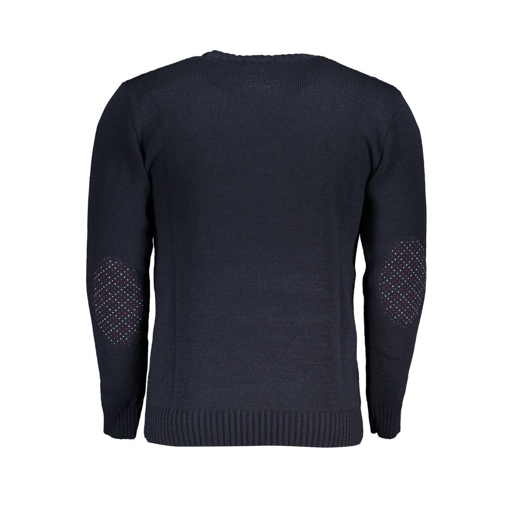 U.S. Grand Blue Acrylic Men's Sweater U.S. Grand