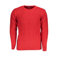 U.S. Grand Red Acrylic Men Sweater U.S. Grand