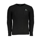 U.S. Grand Black Acrylic Men Sweater U.S. Grand