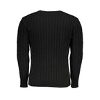 U.S. Grand Black Acrylic Men Sweater U.S. Grand