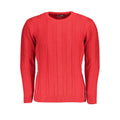 U.S. Grand Red Acrylic Men's Sweater U.S. Grand