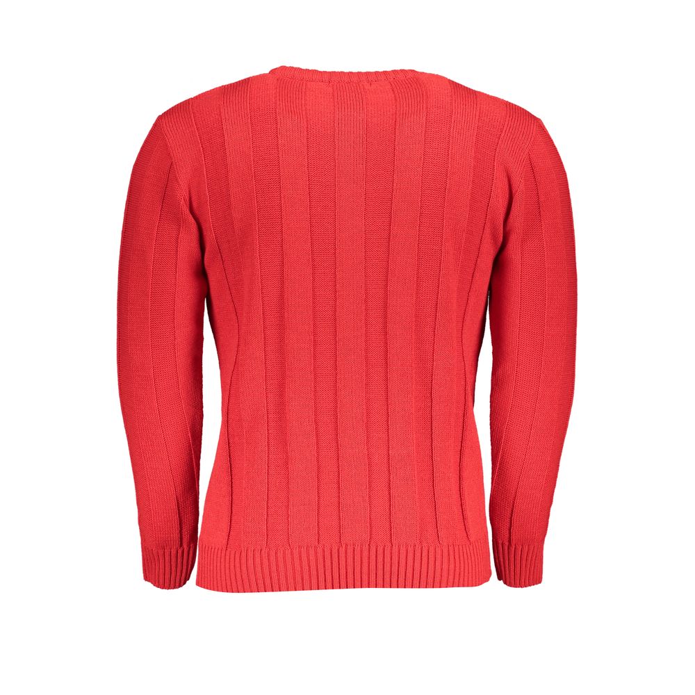 U.S. Grand Red Acrylic Men's Sweater U.S. Grand