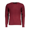 U.S. Grand Red Viscose Men's Sweater U.S. Grand
