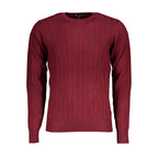 U.S. Grand Red Viscose Men's Sweater U.S. Grand