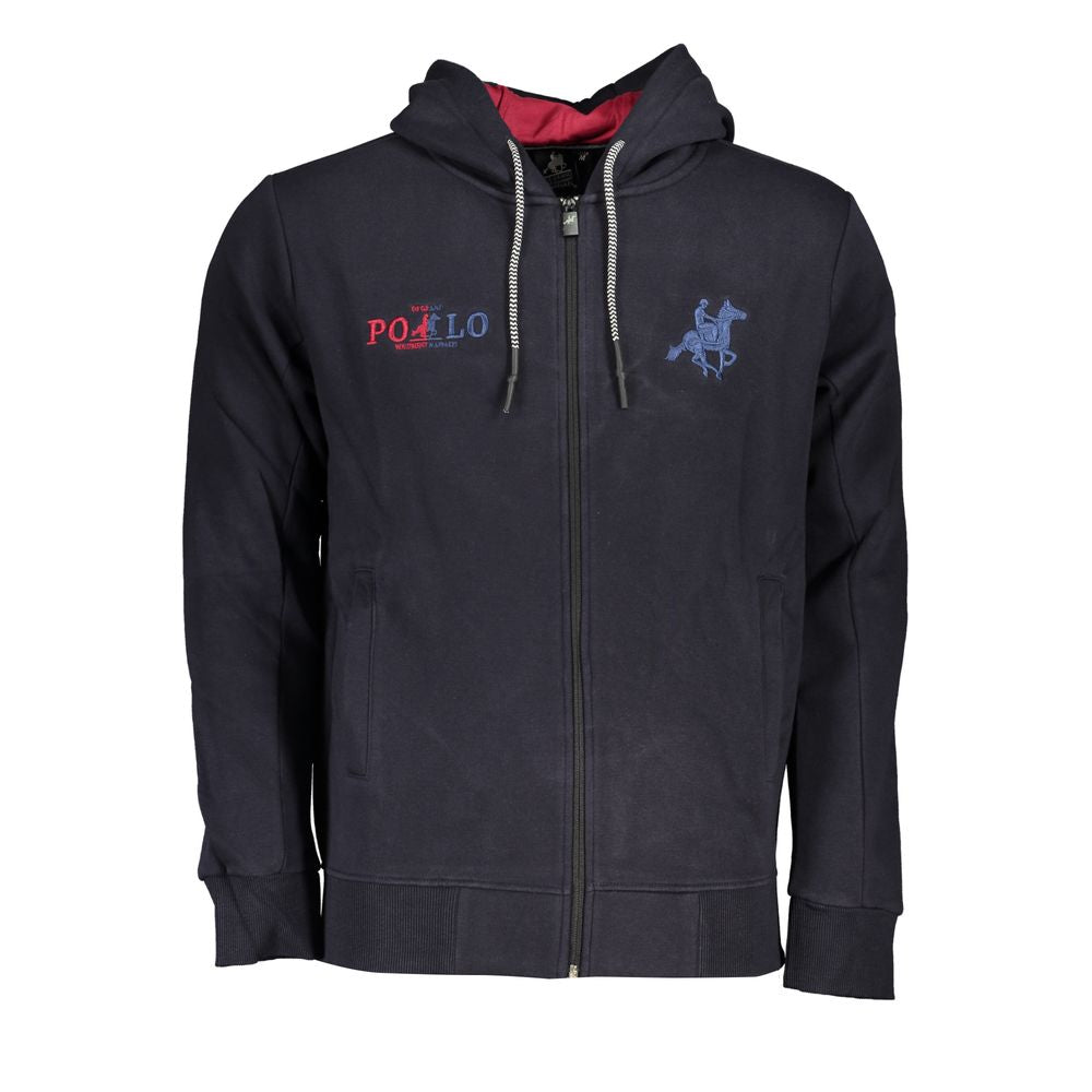 U.S. Grand Blue Cotton Men's Hoodie U.S. Grand