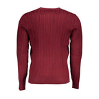 U.S. Grand Red Viscose Men's Sweater U.S. Grand