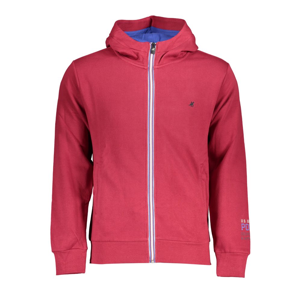 U.S. Grand Rosso Cotton Men Sweatshirt U.S. Grand