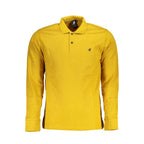 U.S. Grand Yellow Cotton Men Polo Shirt U.S. Grand