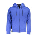 U.S. Grand Blue Cotton Men Hoodie U.S. Grand